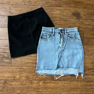 Black Skirt & Jean Skirt